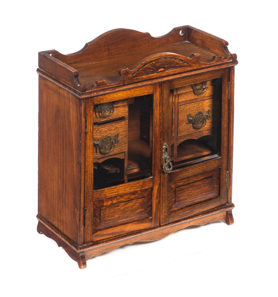 Victorian Oak Tobacco Smoking Cabinet (1 of 5)
