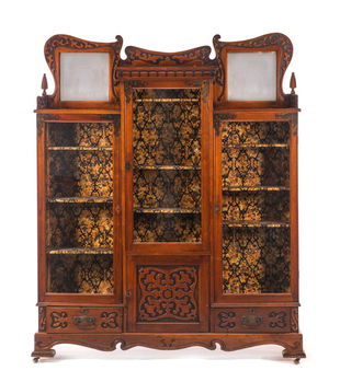Vintage Walnut Bookcases Etageres Display Cases For Sale