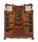Three Door Victorian Walnut Bookcase