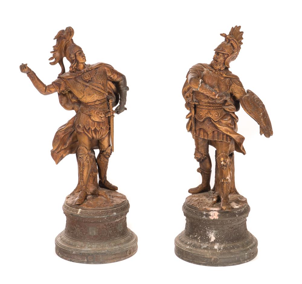Pair Of Ansonia Clock Figures (1 of 4)