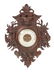 Black Forest Carved Clock And Barometer - 3