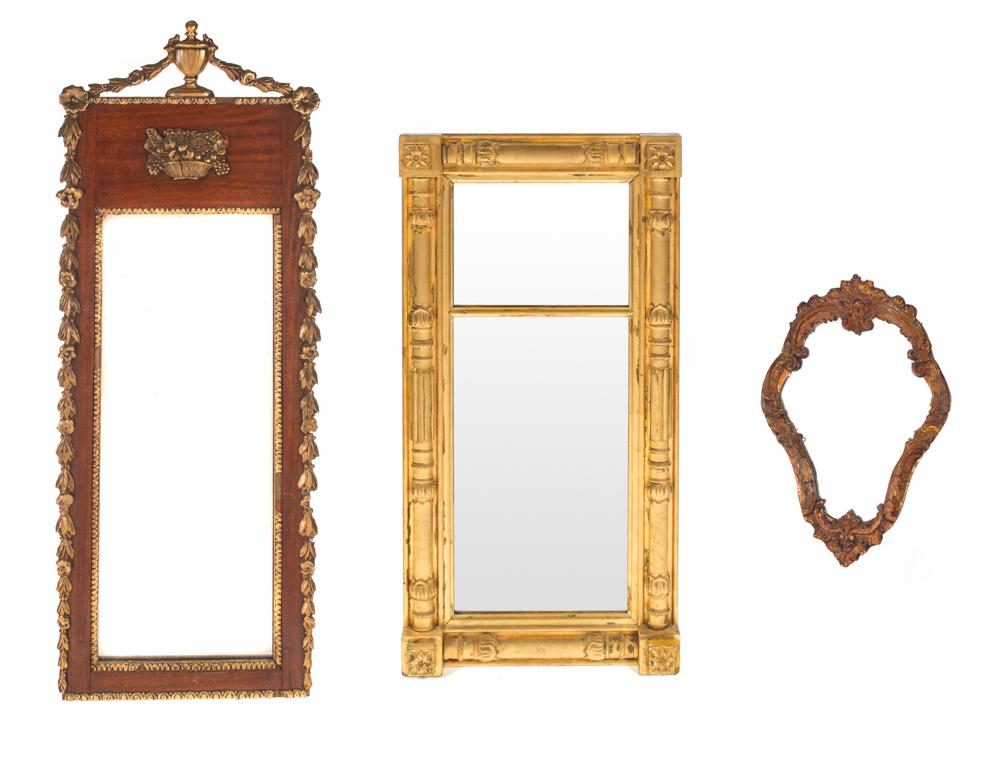 3 Gold Decorated Carved Mirrors (1 of 8)