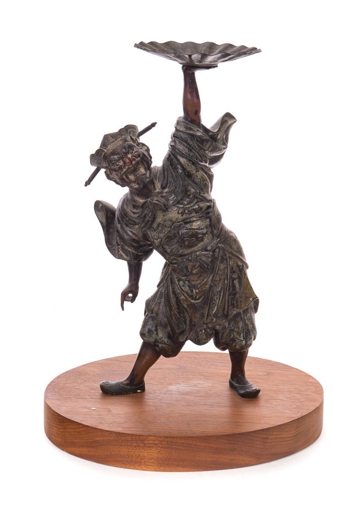 Japanese Meiji Period Bronze Warrior Sculpture (1 of 7)