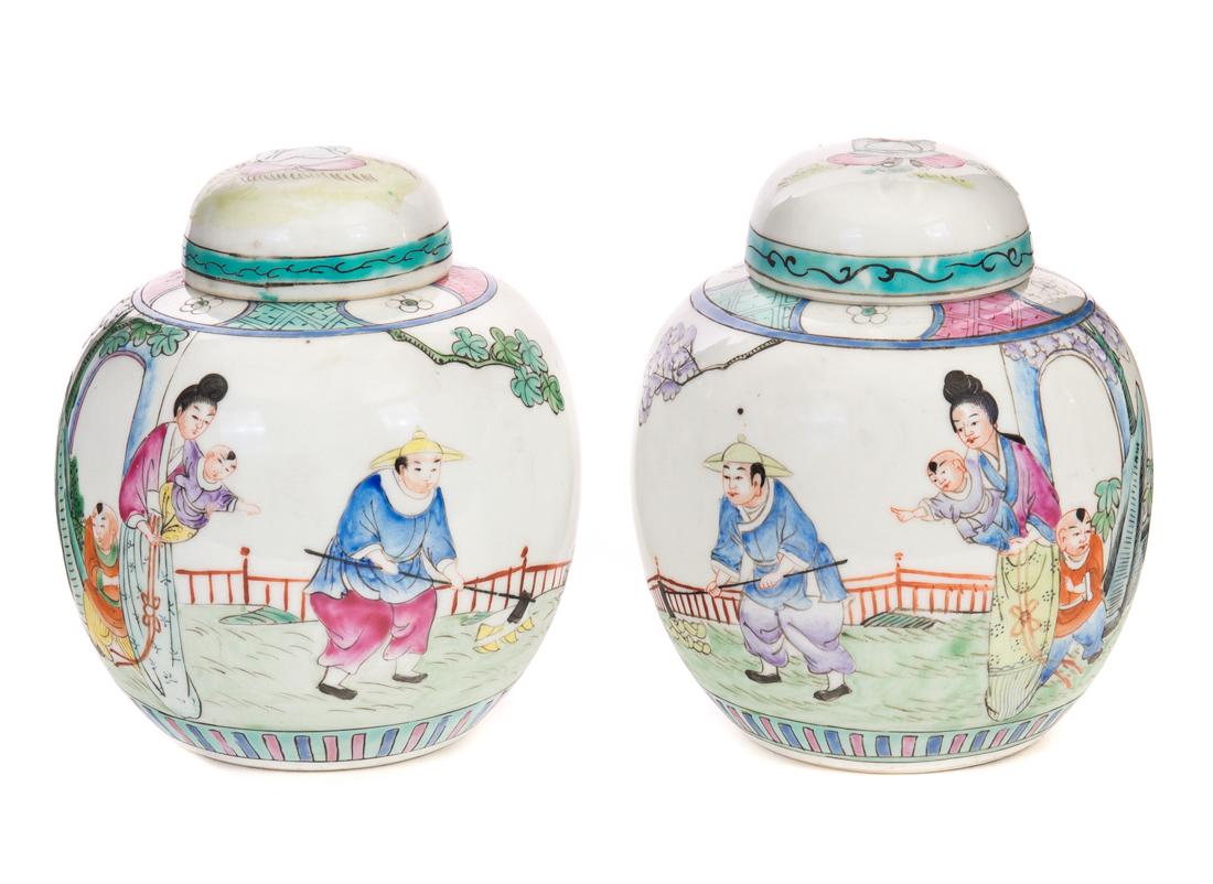 19th Century Chinese Porcelain Covered Jars (1 of 5)