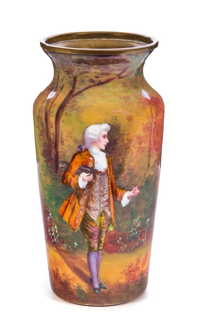 French Limoges Foil Enameled Vase (1 of 5)
