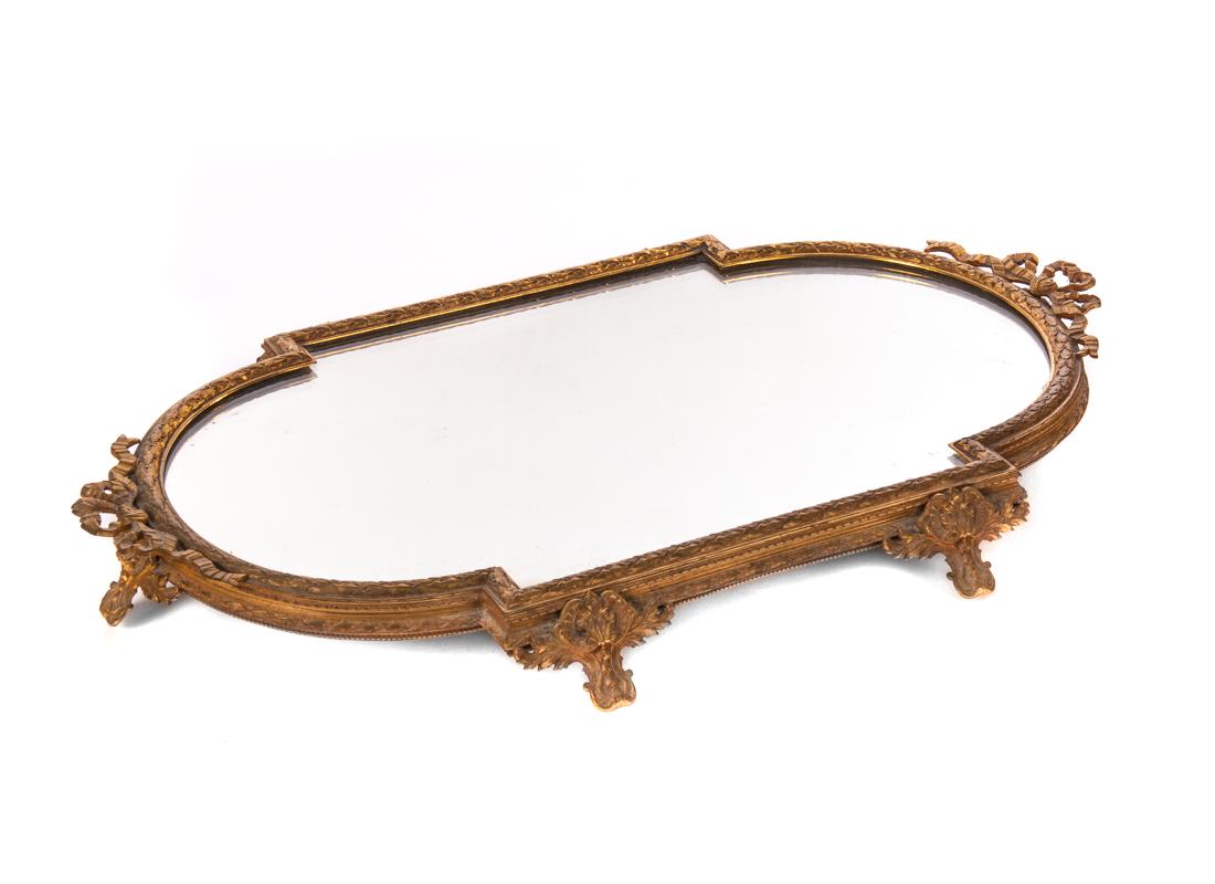 Gilt Bronze French Plateau Mirror (1 of 5)