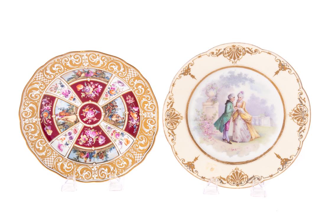 Meissen & Sevres Portrait Cabinet Plates (1 of 4)