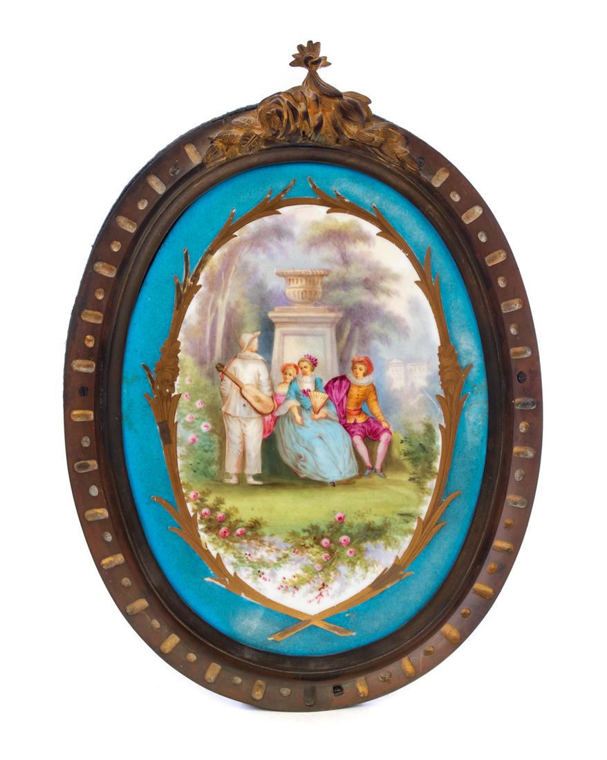 Sevres Porcelain Plaque With Gilt Bronze Frame (1 of 2)