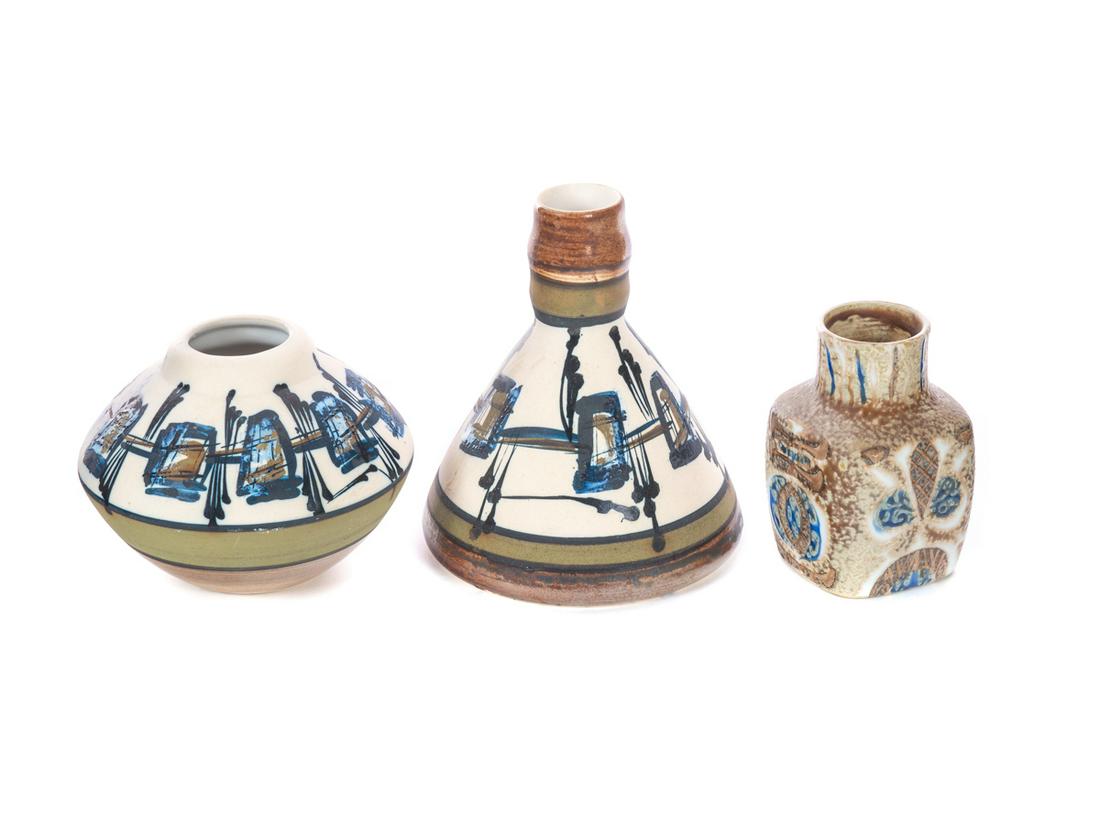 3 Boesen & Harsa Israel Vases: 3 Boesen & Harsa Israel Vases