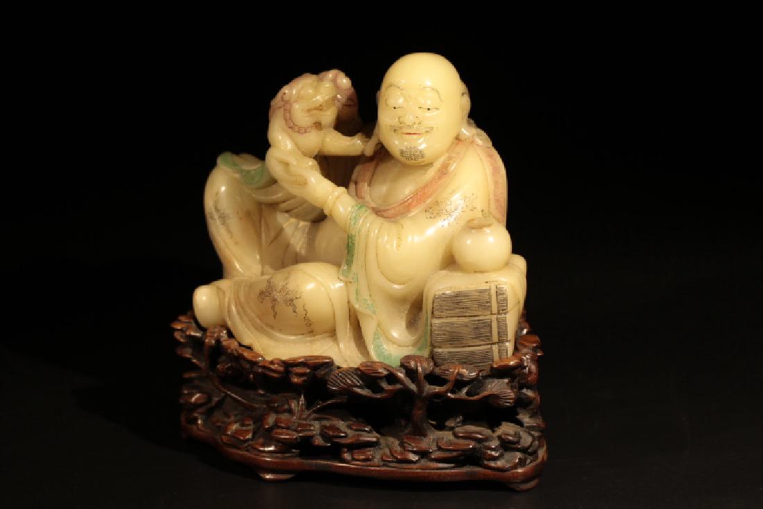 Chinese Soapstone Carved Luohan (1 of 11)
