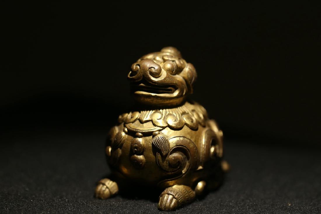 Chinese Gilt Bronze  Beast Ornaments (1 of 7)