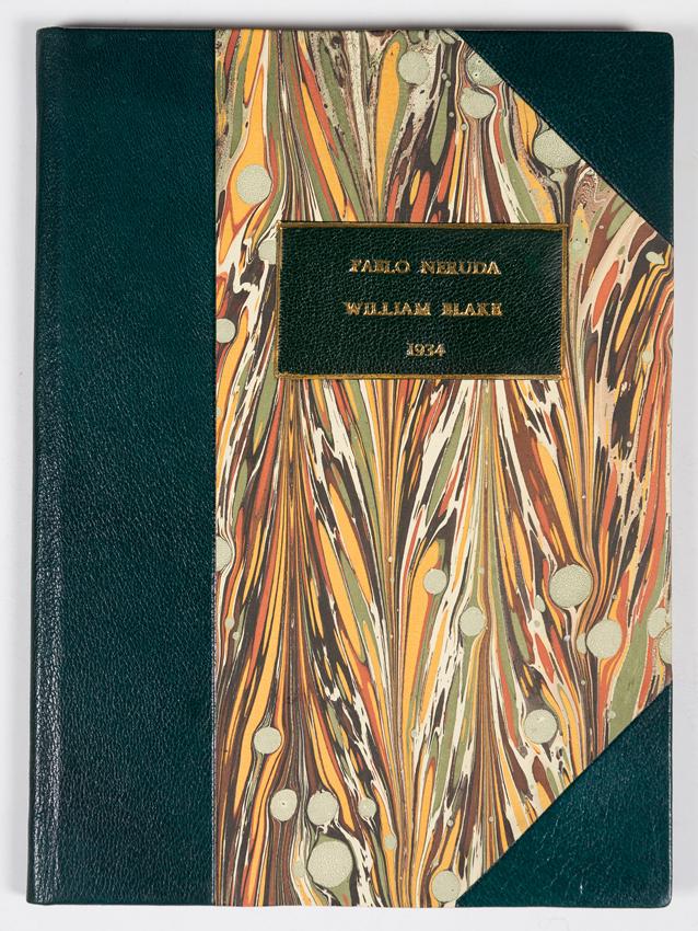 Neruda, Pablo, [translator]. William Blake : versiones: Neruda, Pablo, [translator] William Blake : versiones de “Las hijas de Albión” y “El viajero mental” 1st edition Madrid Published by Cruz y Raya, 1934 109 pages 23x17 cm F
