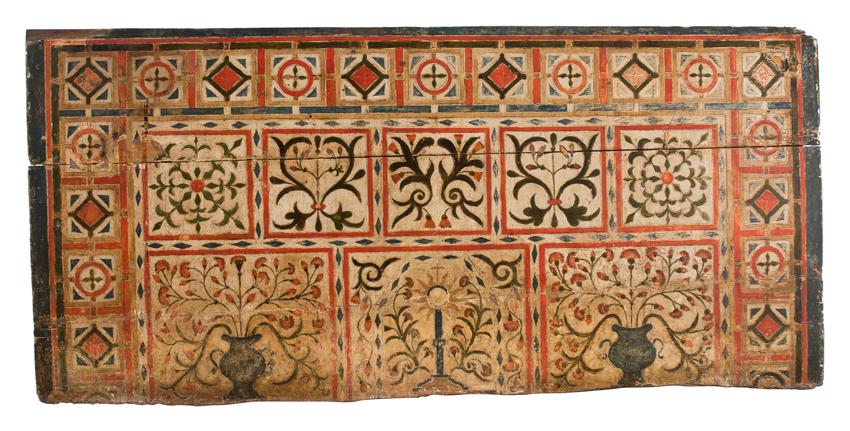 Polychromed wooden front of an altar.  Aragon. 17th (1 of 5)