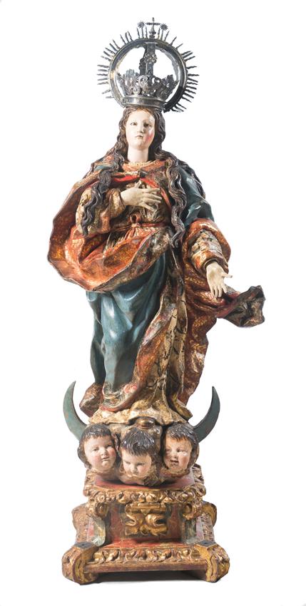 Our Lady Immaculate. Carved, gilded and polychromed (1 of 13)