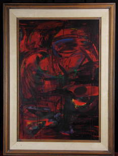 Hisao Domoto, (JP 1928 - 2013) Pure Abstract Oil: Hisao Domoto, Japan (1928 - 2013) Hisao Domoto was active/lived in Japan. Hisao Domoto is known for Abstract painting. Pure Abstract Signed lower left Oil on canvas Painting Size: 36 x 24 in. Frame Si