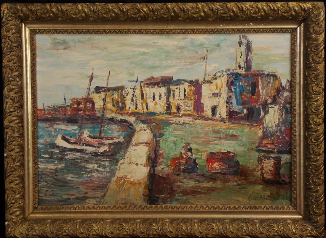 Alexis Gritchenko (FR/UA 1883-1977) City Port Oil (1 of 11)