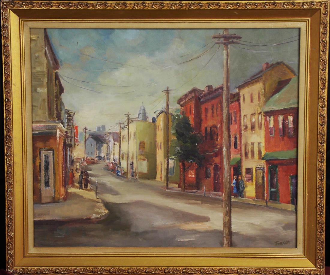 Andrew Turner, (PA 1944 - 2001) City Street Oil (1 of 10)