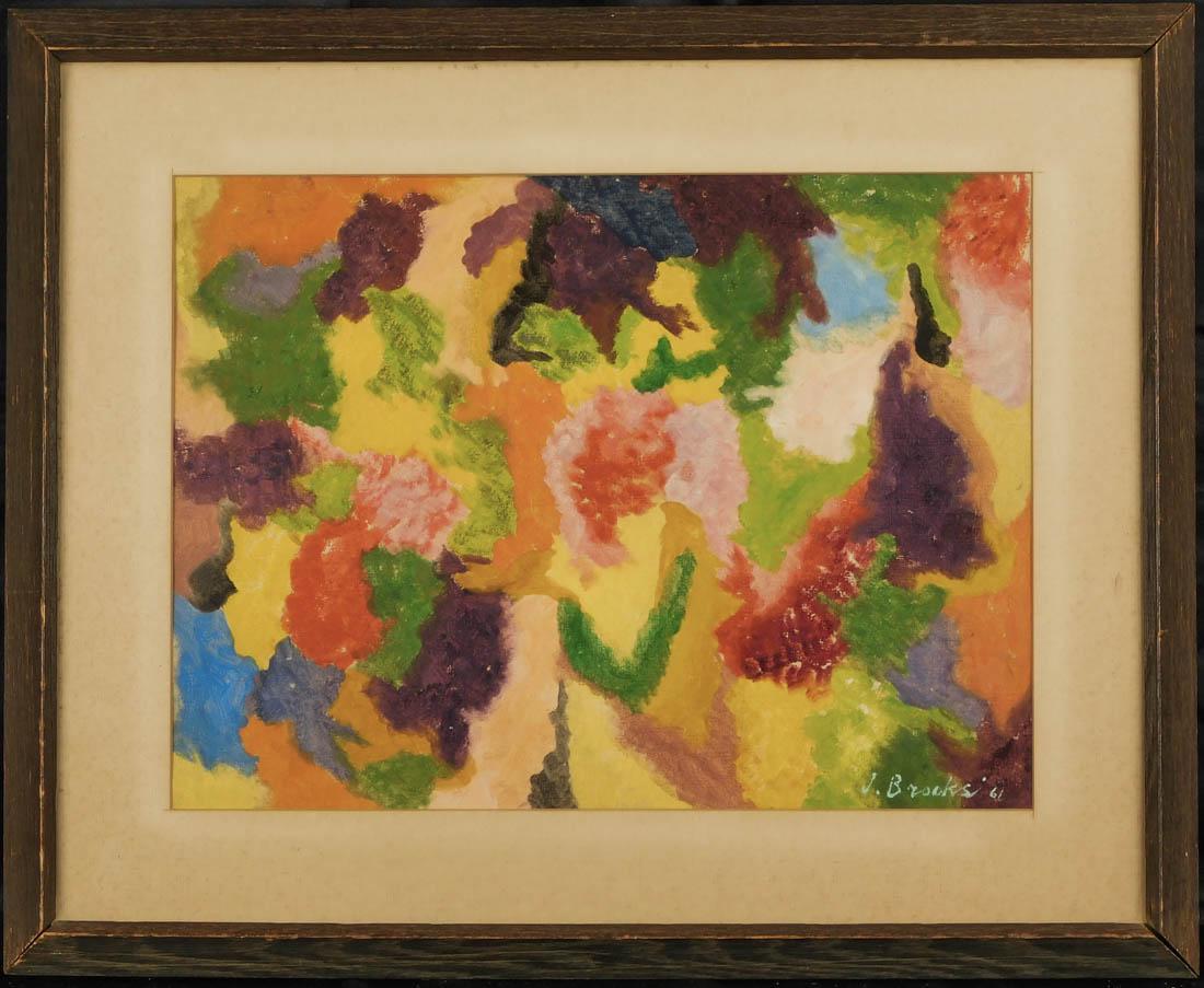 James Brooks, (NY 1906 - 1992) Abstract Oil (1 of 11)