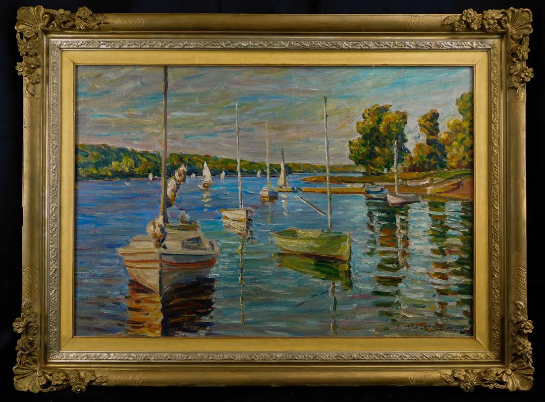 Henrietta Dunn Mears (MA/CA 1877 - 1970) Oil (1 of 10)