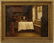Antique Jewish Oil Painting - Judaica Writing Books