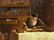Antique Jewish Oil Painting - Judaica Writing Books - 7
