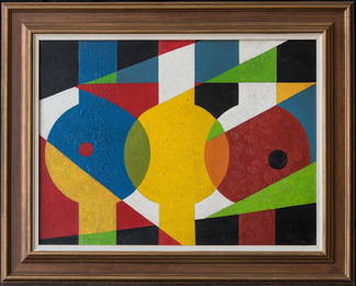 Charles Green Shaw (NY1892 - 1974) Abstract Oil
