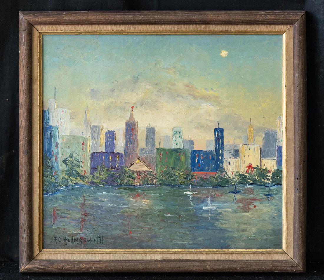 NY Listed Artist Alvin Hollingsworth 1928-2000 Original (1 of 10)