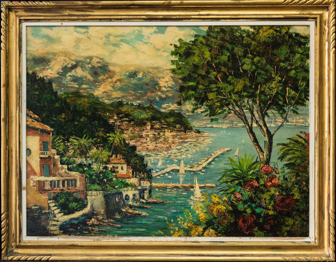 "Coast Scene" Original Oil Albert Ernest Backus (1 of 10)