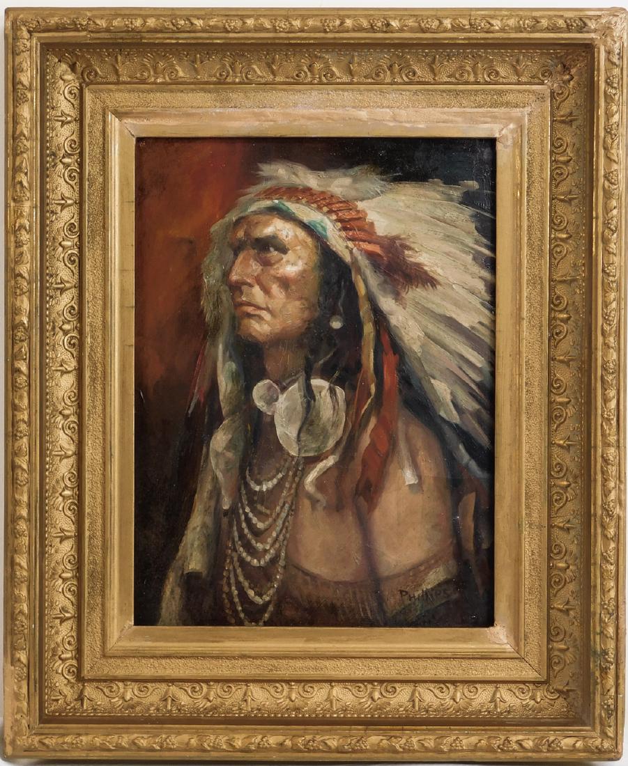 Bert Geer Phillips  (1868 - 1956) Oil/Board Indian (1 of 10)