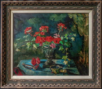 Liu Kang (China, Singapore 1911 - 2005) | Oil / Canvas,: Item Overview Description: Liu Kang (1911 - 2005) Born in 1911 in Yongchun, Fujian Province, famed Singaporean artist by the name Liu Kang was hailed. as a pillar of the southern sky in the art scene.