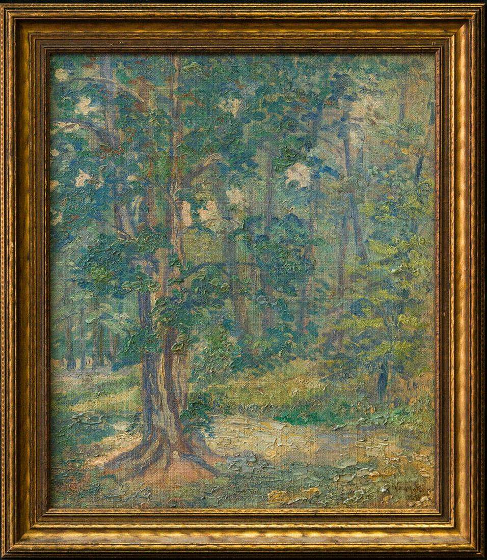 Robert Vonnoh (1858 - 1933) New York/Connecticut Listed: Item Overview Medium: Oil on canvas Size: 19" x 16" Frame Size: 23" x 20" Condition: Ok, 5 patches Style: Impressionist Artist: Robert Vonnoh (1858 - 1933) Circa: Dated 1894 Robert William Vonnoh was 