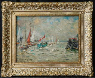 Andre Hambourg  ( France 1909 - 1999) Oil on Canvas,