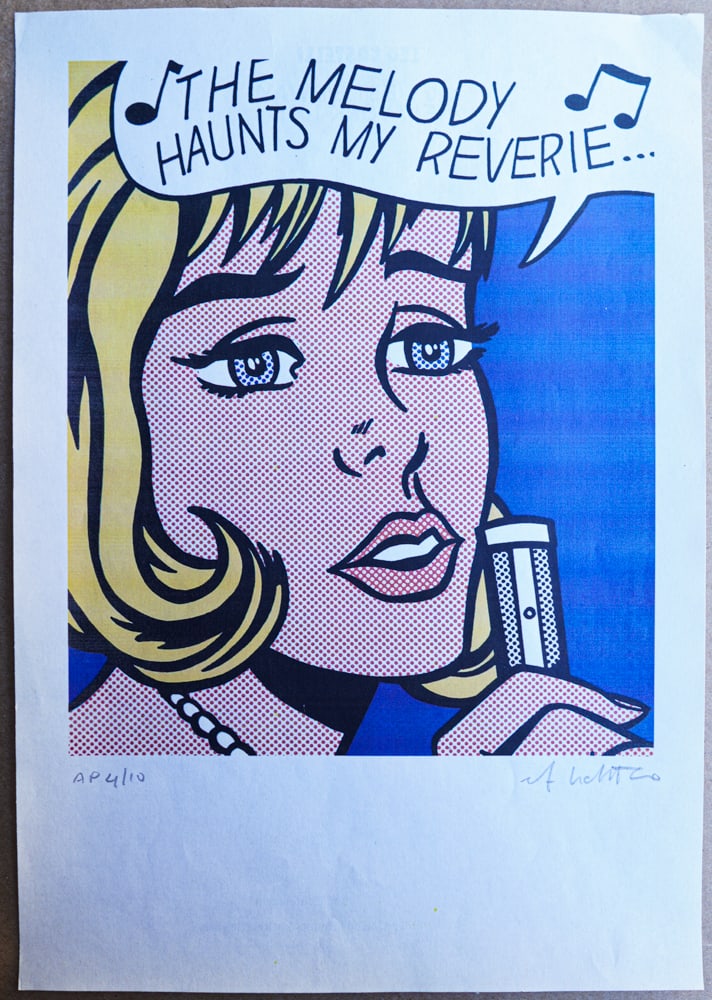 The Melody Haunts My Reverie 1965 screen print by Roy Lichtenstein Pencil Signed AP 4/10 (1 of 10)