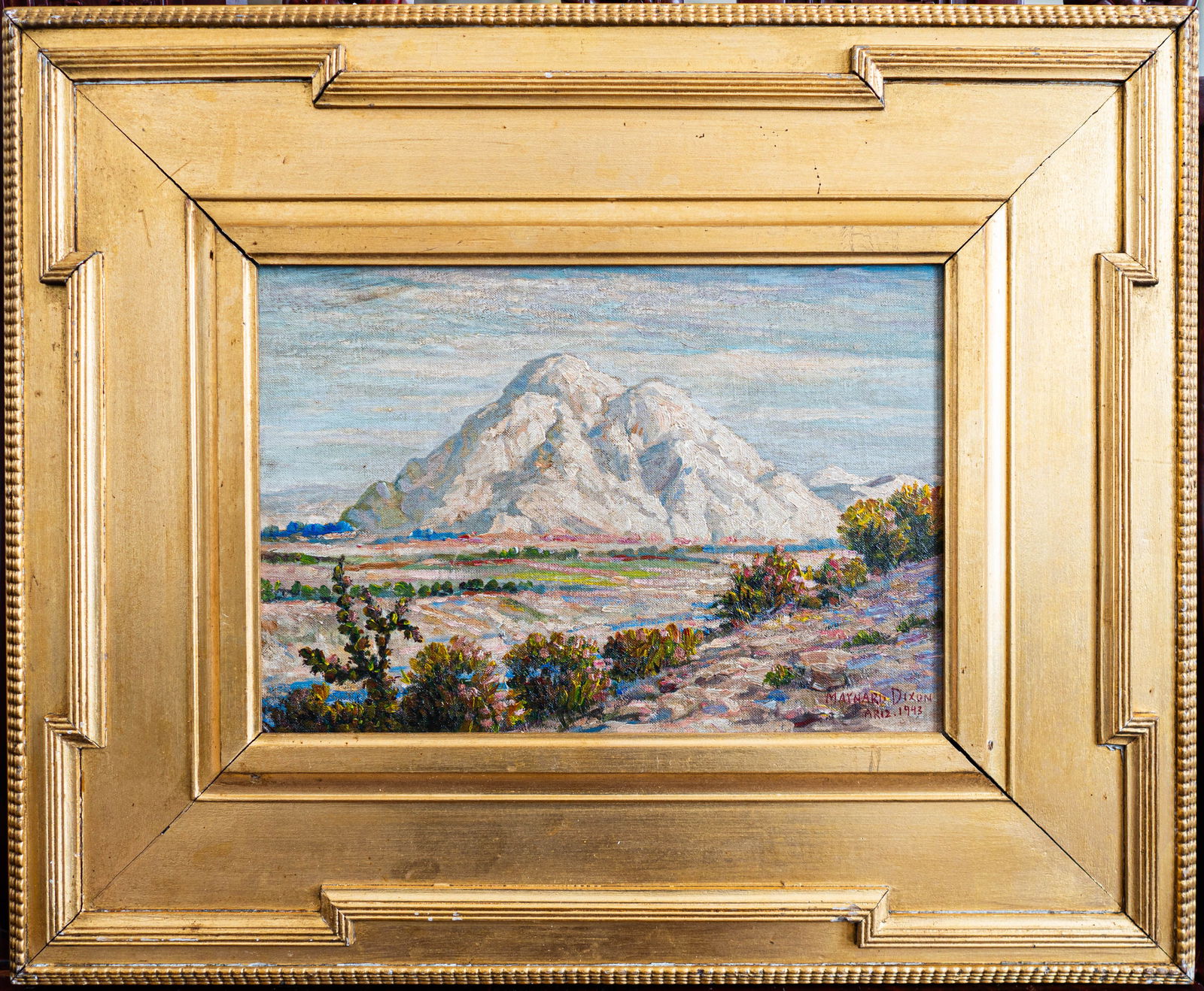 Maynard Dixon (1875–1946) Oil / Board, Santa Catalina Mountains (1 of 11)