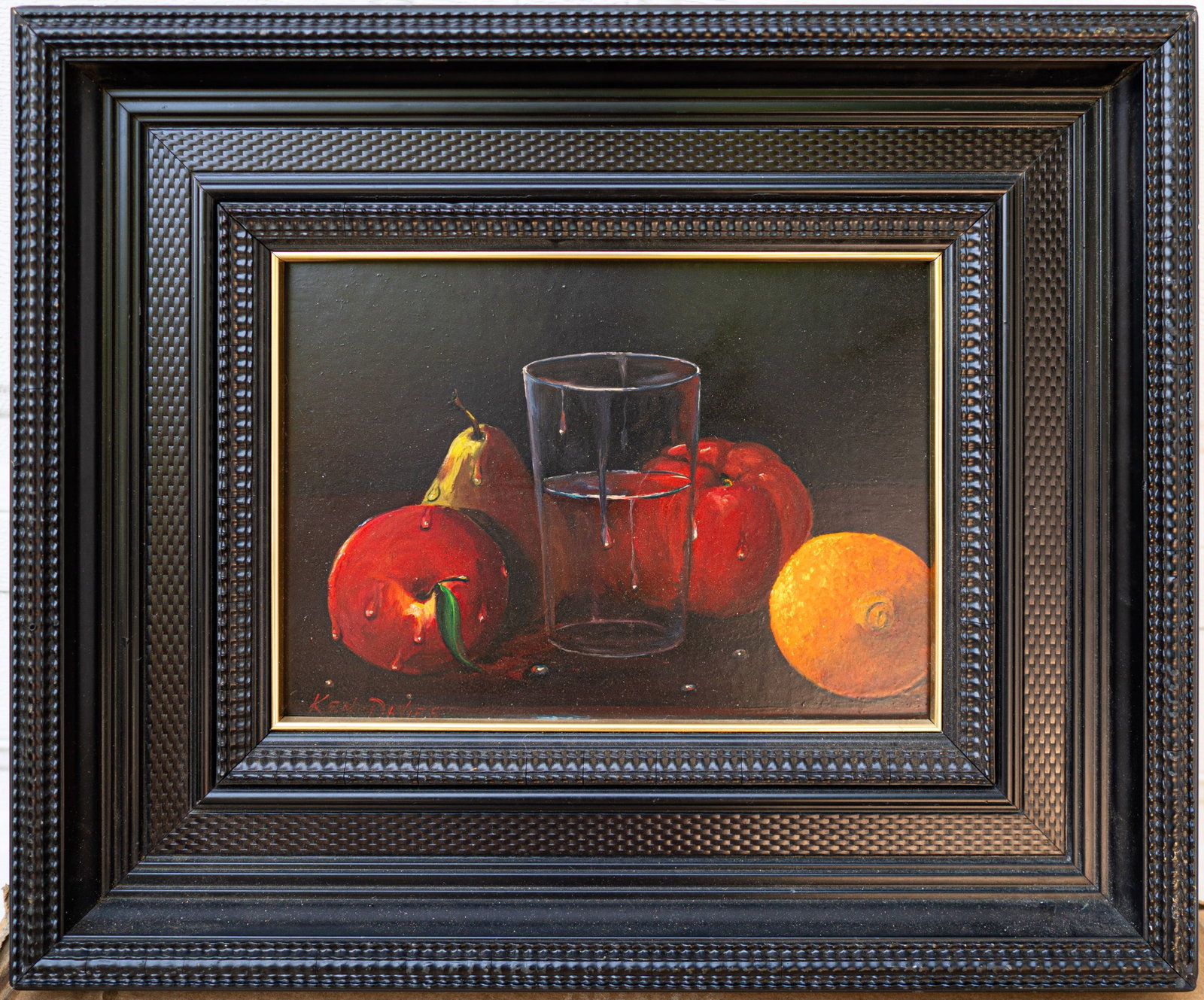 Kenneth Davies 1925 New Bedford, Massachusetts - 2017 Oil / Board: Sight: 10 x 13 in. Overall with frame: 17 x 21 in. Signed lower left. Tri-State area in house truck delivery available. In house shipping with UPS will cost around $50-$80. Born in New Bedford, Massac
