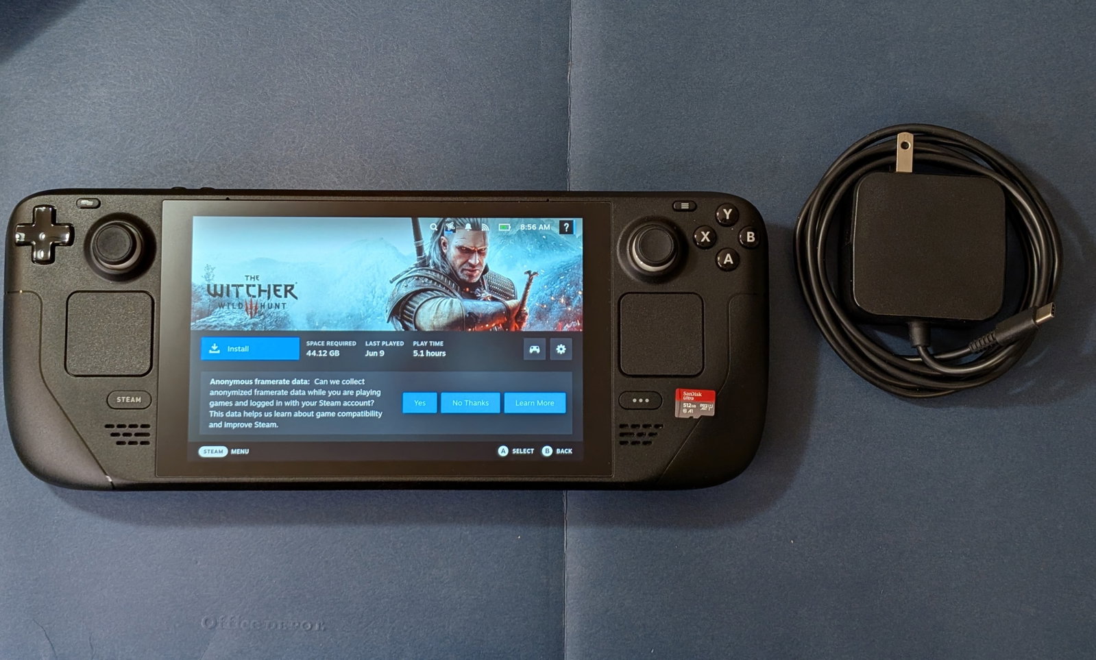 Steam deck LCD 256GB SSD + 512GB SanDisk SD Card (1 of 8)