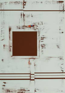 Ronald de Bloeme (Leeuwarden 1971): Ronald de Bloeme (Leeuwarden 1971) "Imperfection" Signed, titled and dated 2012 on the reverse Lacquer on cotton, 115.1 x 80.1 cm