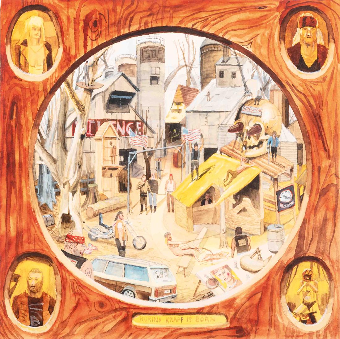 Charlie Roberts (Hutchinson 1983): Charlie Roberts (Hutchinson 1983) Krapp Kapp Story (polyptych): - Prisoner B-Break - Korina Krapp is Born - Gettin Chops!! - Calm by Storm - Mississippi Pin Time - Growing up Seven - Abduction - Princ