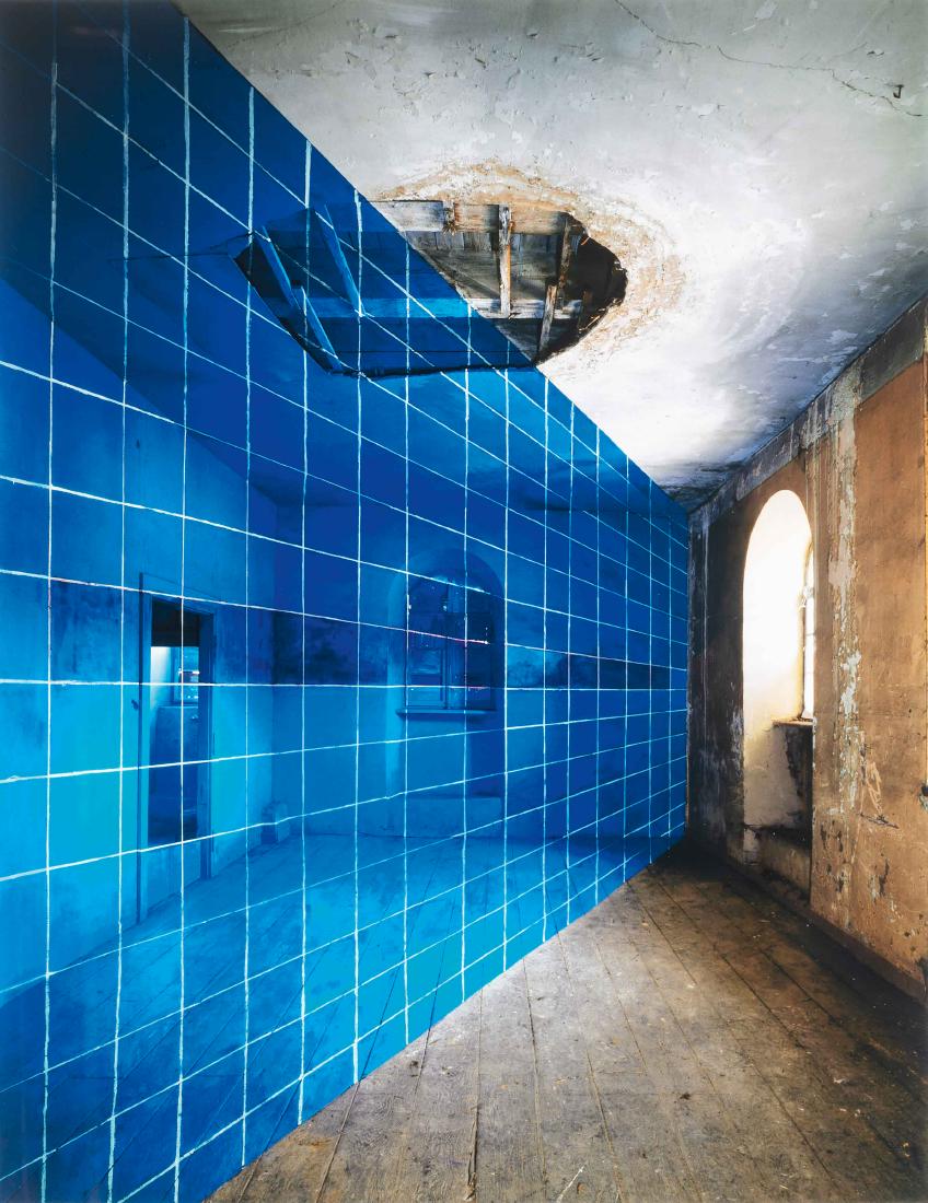 Georges Rousse (Paris 1947): Georges Rousse (Paris 1947) a) Metz Signed l.r. Titled and numbered 5/30 l.l. Pigment print, 111 x 90.5 cm (measured within frame) b) Genève Signed l.r. Titled and numbered 5/30 l.l. Pigment print, 1