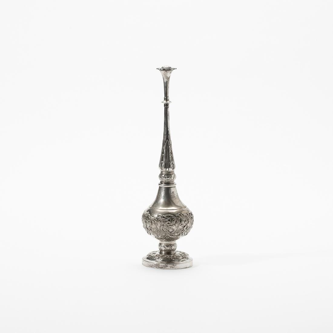 A Chinese silver rose water sprinkler Vintage Tall Brass Rosewater Sprinkler
