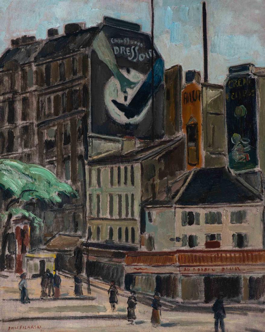 Dirk Filarski (Amsterdam 1885 - Zeist 1964): Paris Signed and dated 30 lower left Oil on canvas, 81.6 x 65.1 Provenance: - Collection P. Boendermaker, Bergen (NH) - Auction Christie's, Amsterdam, 5 September 2007, lot 319 - Private collection, t