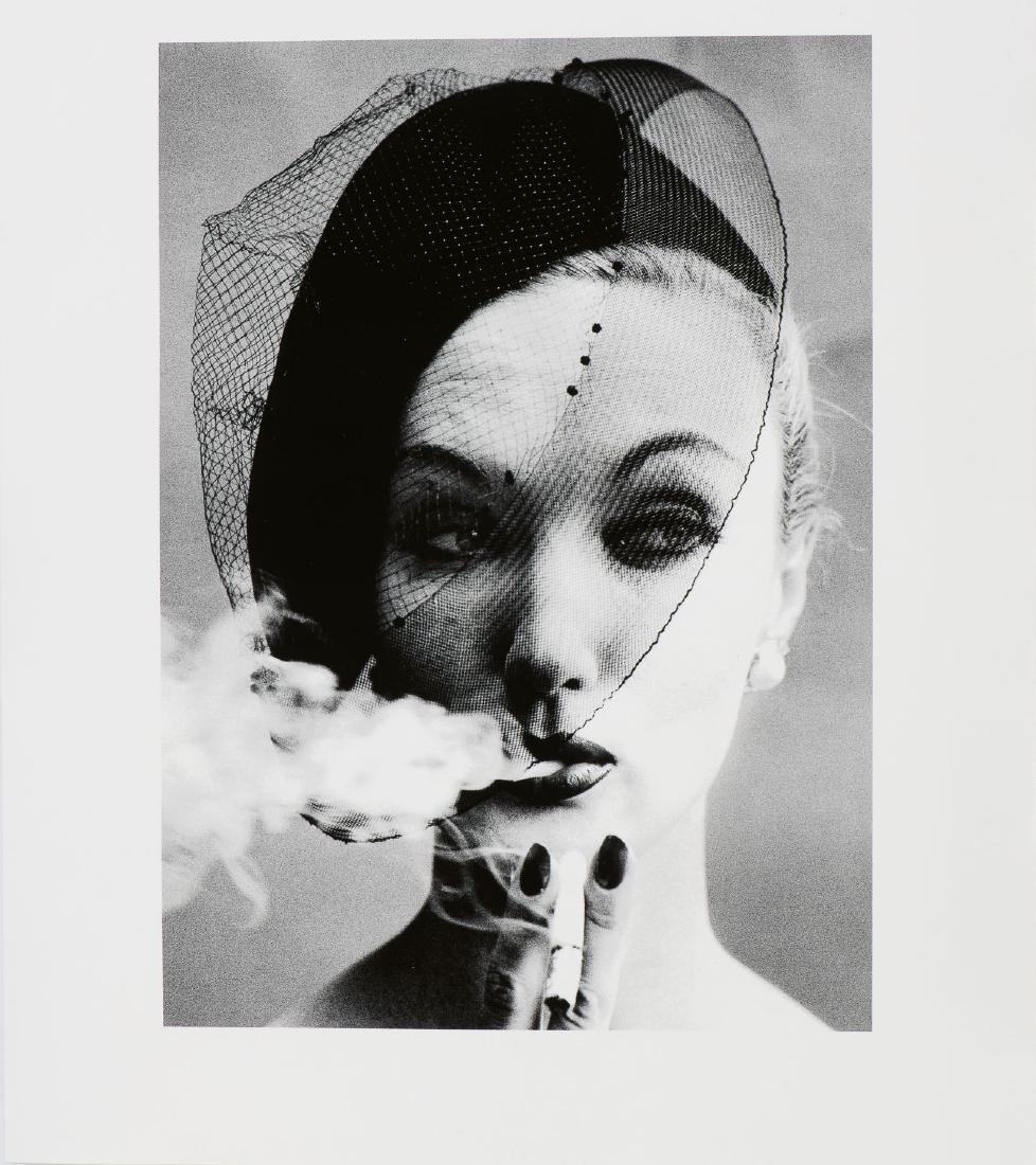 William Klein (New York City 1928): Smoke + Veil, Paris (Vogue) Signed, titled and dated 1958 on the reverse Printed later Gelatin silver print, 46.8 x 33.9 cm (image size) / 60.3 x 49.4 cm (sheet size)