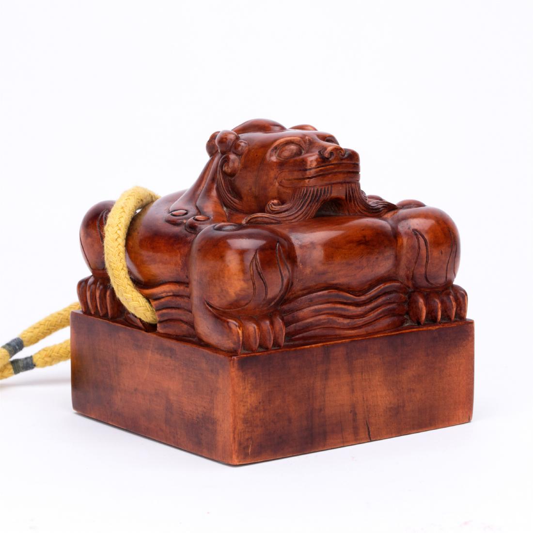 CHINESE SANDAL WOOD DRAGON SEAL: CHINESE SANDAL WOOD DRAGON SEAL. Seal size 8.2 cm by 8.2 cm by 7cm. Local pickup in our NJ warehouse available. Shipping cost $30 to US 48 states and $100 for oversea delivery. Combined shipping avail