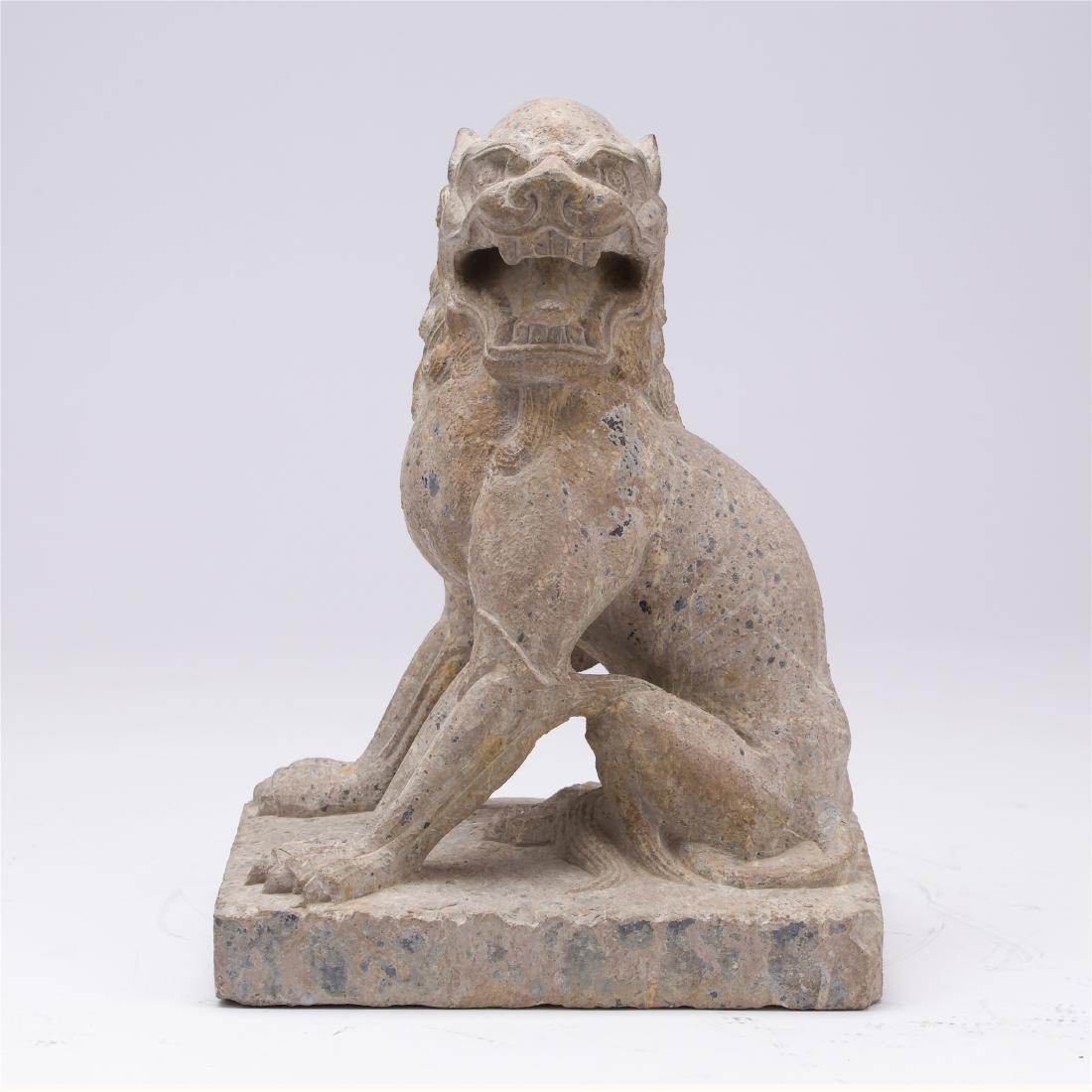 CHINESE STONE SEATED LION (1 of 14)