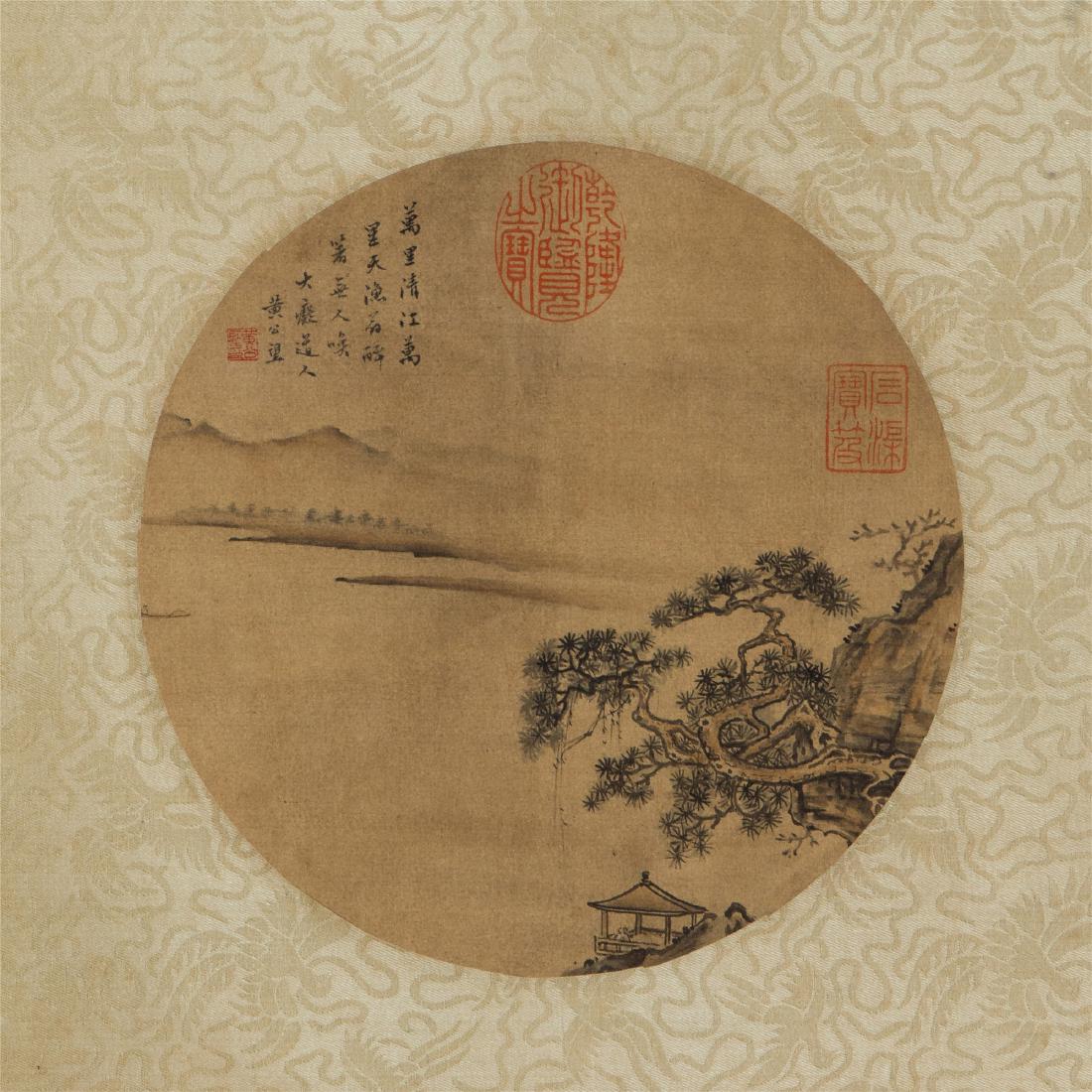 CHINESE ROUND FAN PAINTING OF LAKEVIEWS (1 of 5)