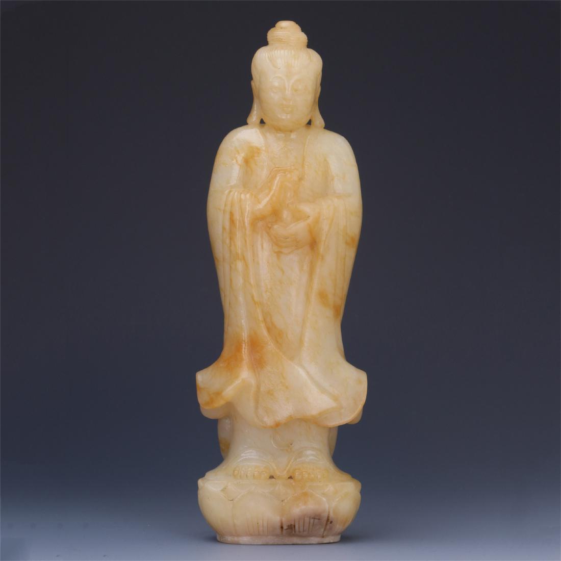 CHINESE JADE STANDING BUDDHA (1 of 12)