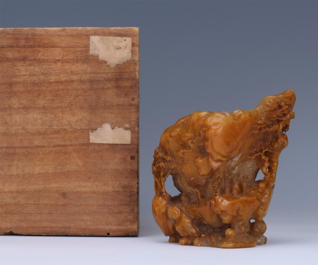 CHINESE SOAPSTONE CARVED ROCK JUE CUP (1 of 14)