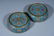 PAIR OF CHINESE CLOISONNE FLOWER CANDLE HOLDERS - 9