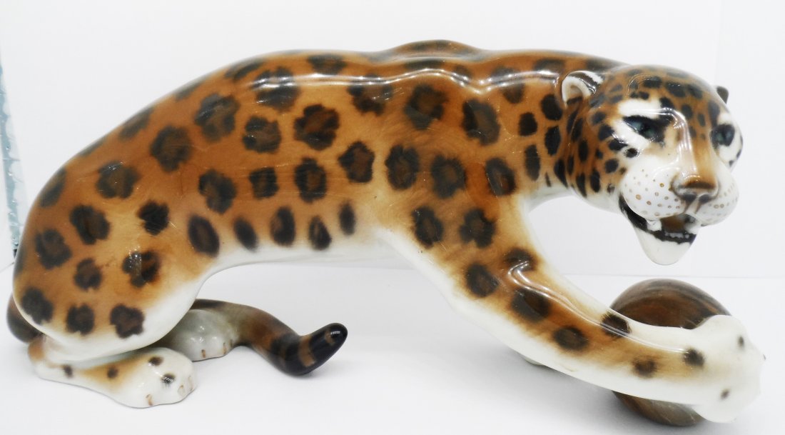 Porcelain Rosenthal Leopard Figurine (1 of 4)