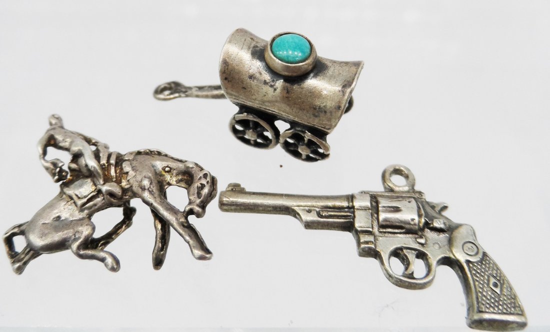 Sterling Silver Bracelet Charm Lot Western (1 of 1)